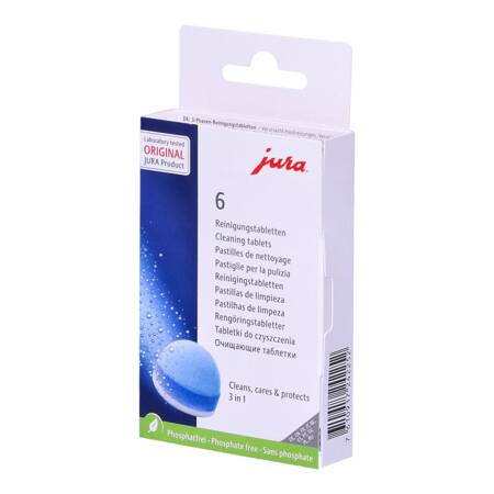 Jura 24225 3w1 trójfazowe tabletki czyszczące - 6 sztuk
